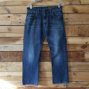 Men's Gap Premium Jeans medium wash/light distressing Size 30/30